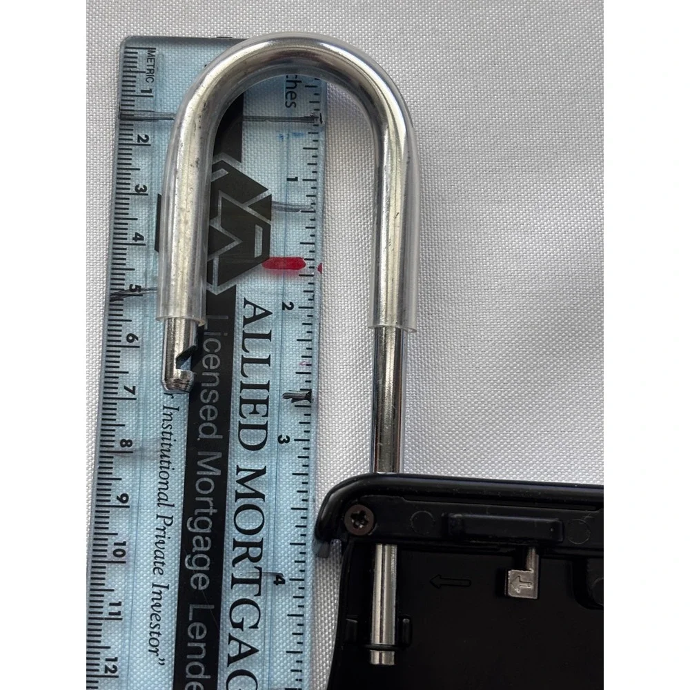 Key Storage Lock Box Metal Black Combination Shackle Security Lion Locks